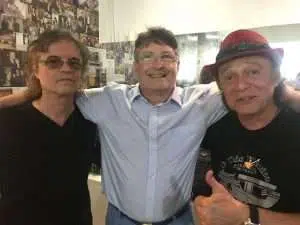Com Dadi e Armandinho em evento da Cor do Som. Solar de Botafogo, Rio de Janeiro, 15/8/18.